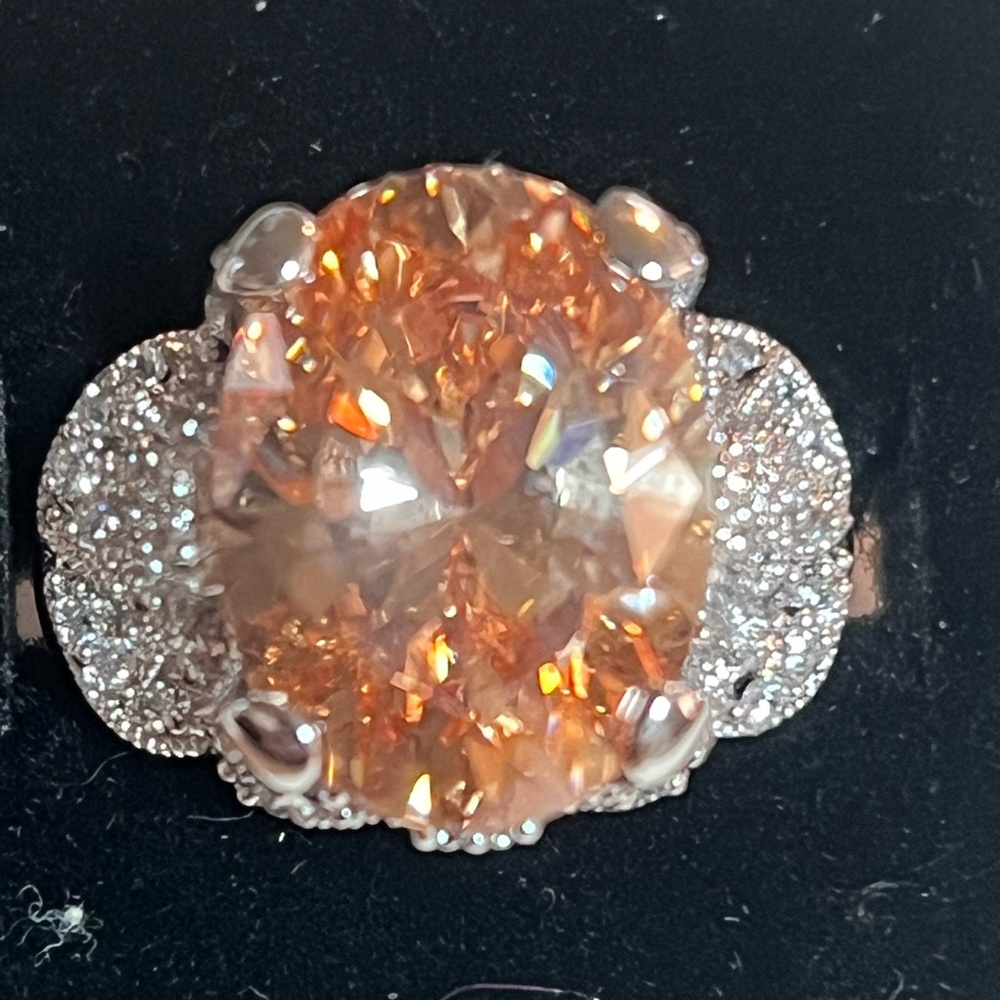 C219 ESPO 925 Tourmaline ring sz 10